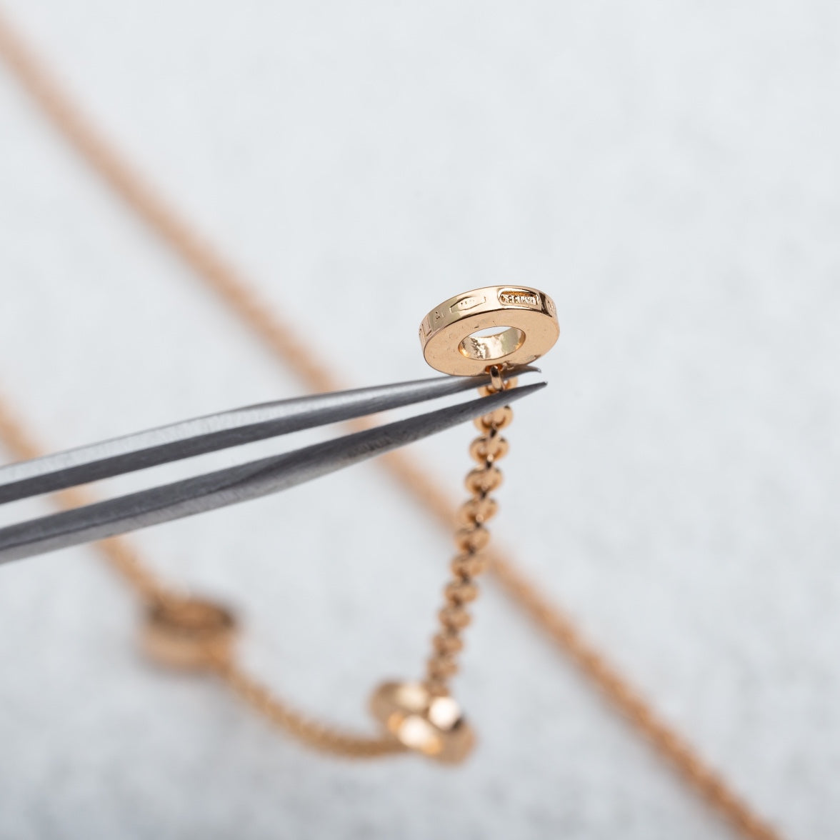 [✨ROSE✨]PARENTESI NECKLACE PINK GOLD