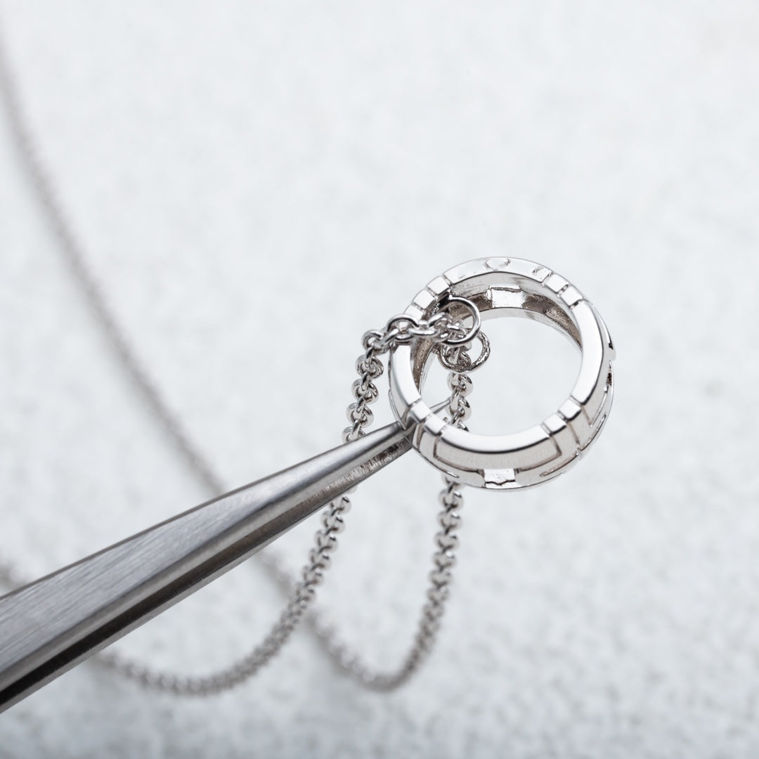 [✨ROSE✨]PARENTESI NECKLACE SILVER