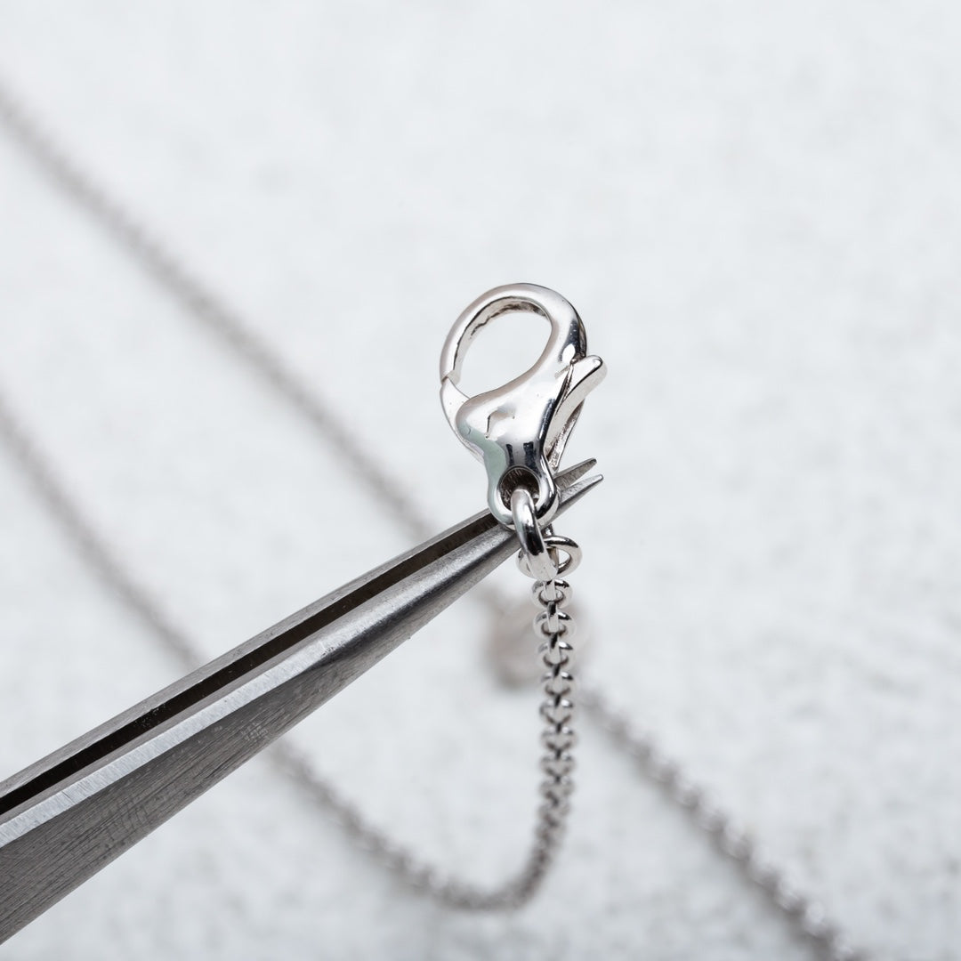[✨ROSE✨]PARENTESI NECKLACE SILVER