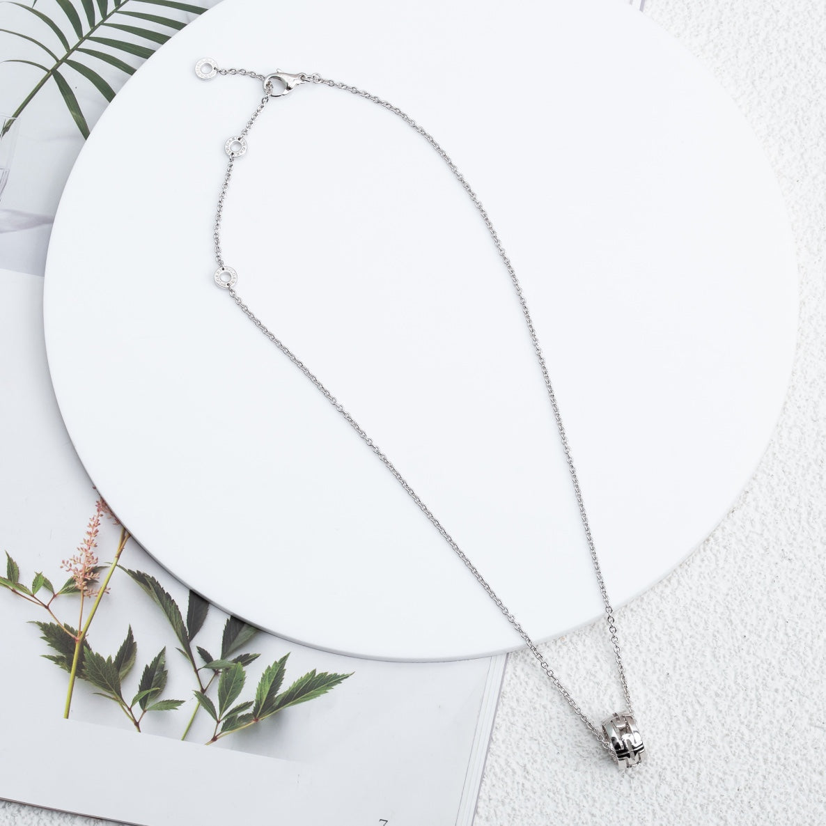 [✨ROSE✨]PARENTESI NECKLACE SILVER