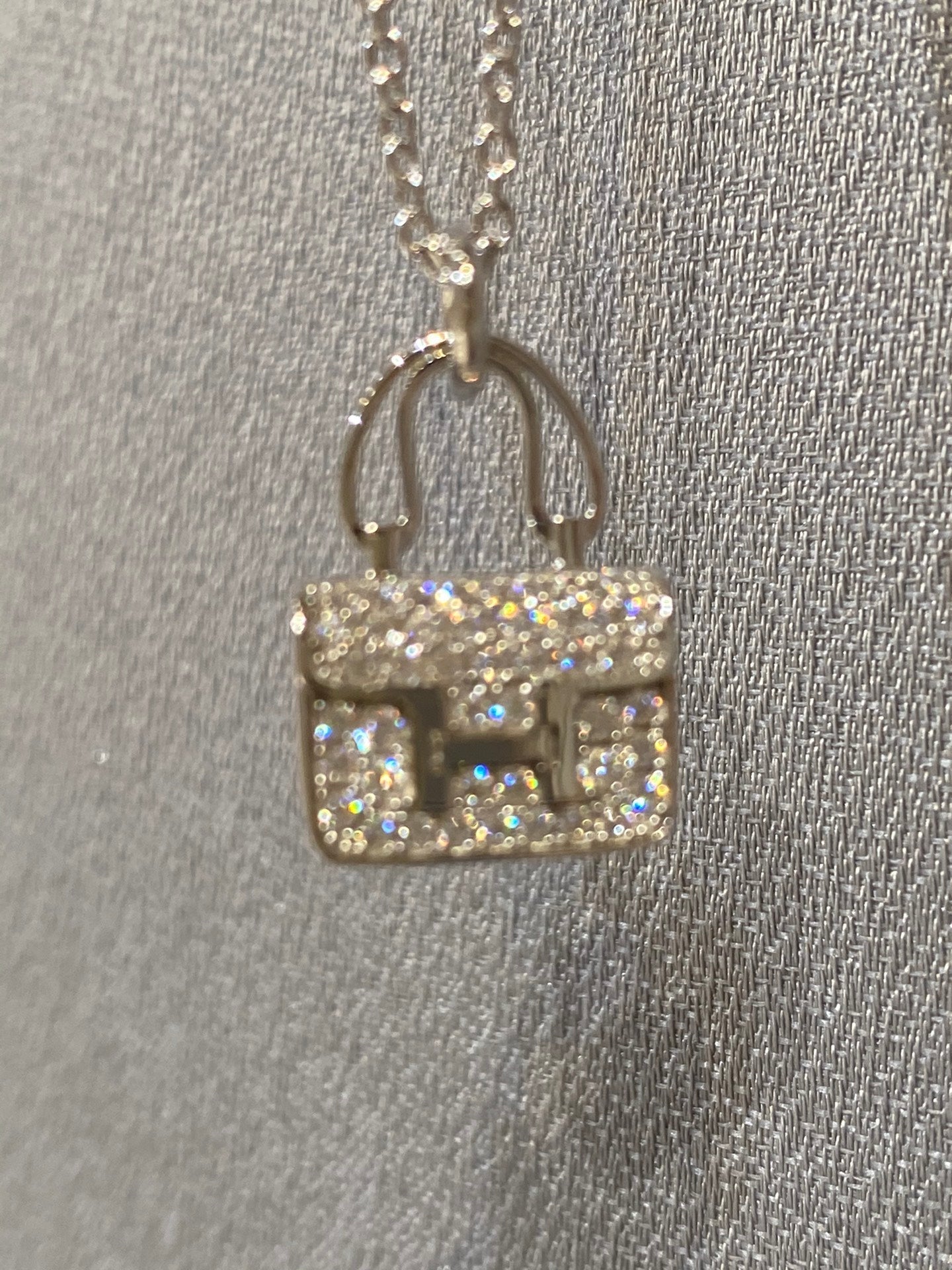 [✨ROSE✨]CONSTANCE PEDANT DIAMOND NECKLACE