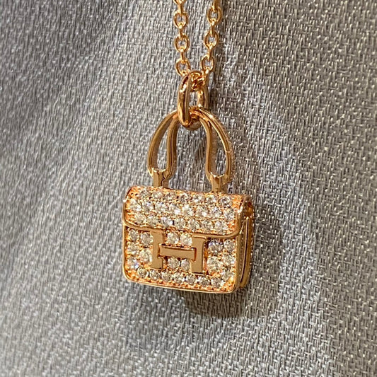 [✨ROSE✨]CONSTANCE PEDANT DIAMOND NECKLACE