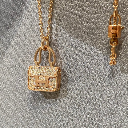 [✨ROSE✨]CONSTANCE PEDANT DIAMOND NECKLACE