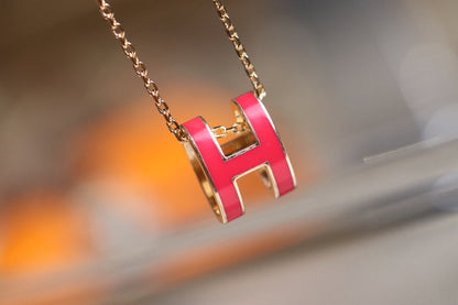 [✨ROSE✨]POP H PEDANT PINK GOLD