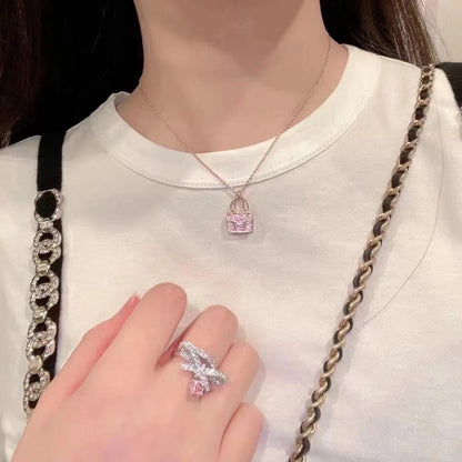 [✨ROSE✨]CONSTANCE PEDANT PURPLE DIAMOND NECKLACE