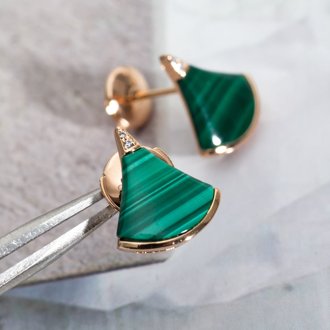[✨ROSE✨]DIVAS DREAM EARRINGS PINK GOLD