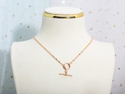 [✨ROSE✨]ECHAPPEE NECKLACE PINK GOLD