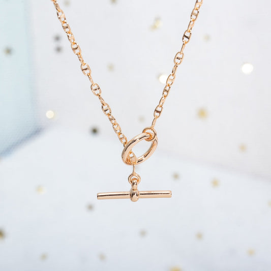 [✨ROSE✨]ECHAPPEE NECKLACE PINK GOLD