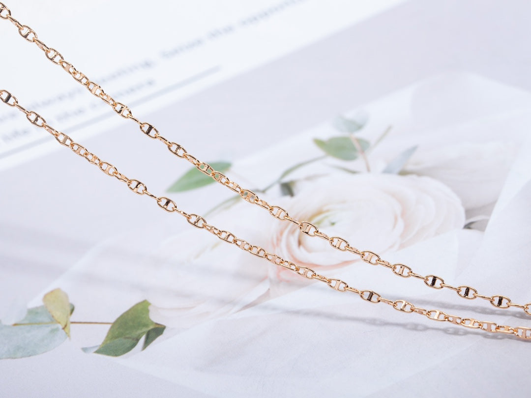 [✨ROSE✨]ECHAPPEE NECKLACE PINK GOLD