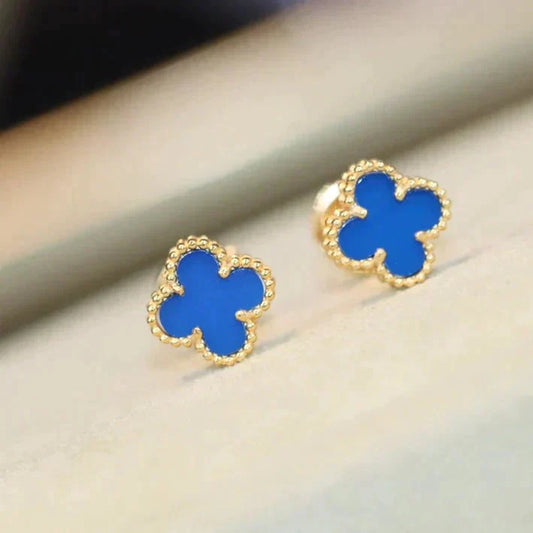 [✨ROSE✨]CLOVER MINI 9.5MM TURQUOISE EARRINGS