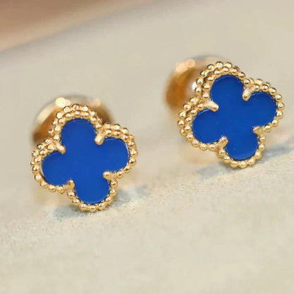 [✨ROSE✨]CLOVER MINI 9.5MM TURQUOISE EARRINGS