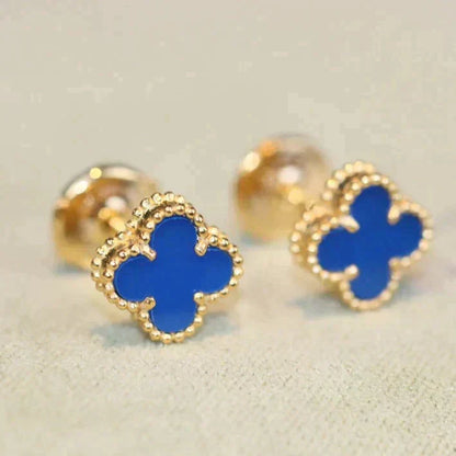 [✨ROSE✨]CLOVER MINI 9.5MM TURQUOISE EARRINGS