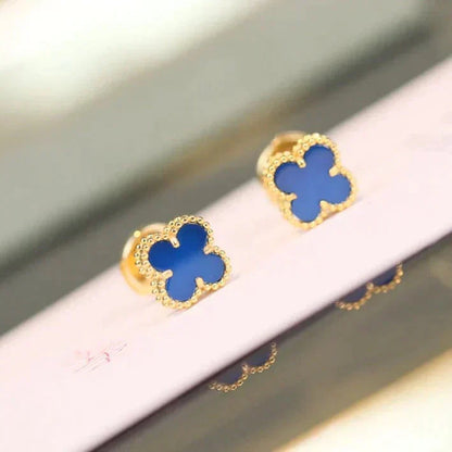 [✨ROSE✨]CLOVER MINI 9.5MM TURQUOISE EARRINGS
