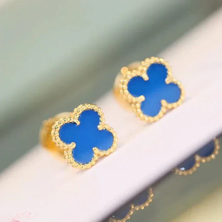 [✨ROSE✨]CLOVER MINI 9.5MM TURQUOISE EARRINGS