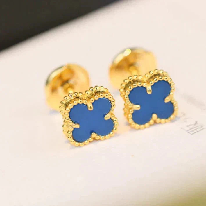 [✨ROSE✨]CLOVER MINI 9.5MM TURQUOISE EARRINGS