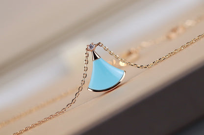[✨ROSE✨]DREAM NECKLACE TURQUOISE PINK GOLD