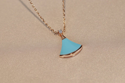 [✨ROSE✨]DREAM NECKLACE TURQUOISE PINK GOLD