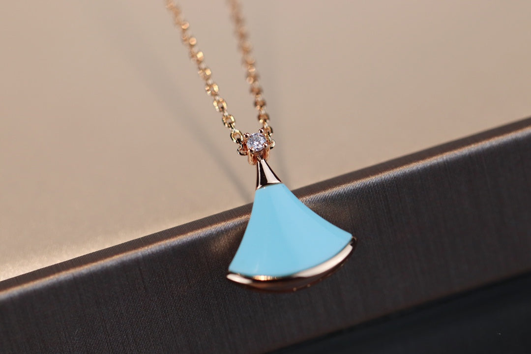 [✨ROSE✨]DREAM NECKLACE TURQUOISE PINK GOLD