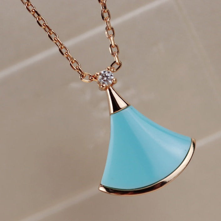 [✨ROSE✨]DREAM NECKLACE TURQUOISE PINK GOLD
