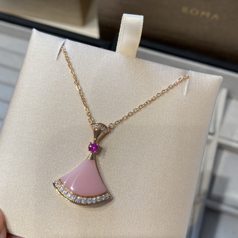 [✨ROSE✨]DREAM NECKLACE PINK OPAL