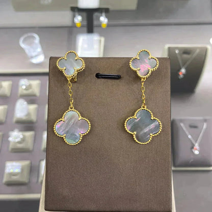 [✨ROSE✨]CLOVER 2 MOTIFS  EARRINGS (MULTIPLE CHOICESC