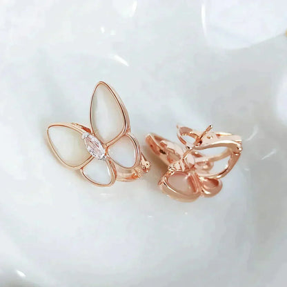 [✨ROSE✨]BUTTERFLY MOP DIAMOND EARRINGS