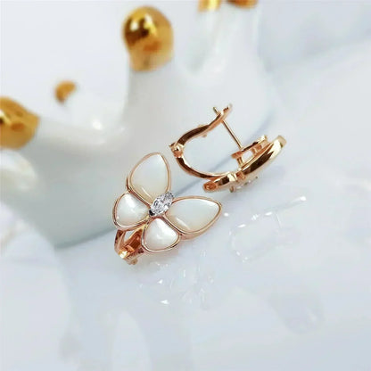 [✨ROSE✨]BUTTERFLY MOP DIAMOND EARRINGS