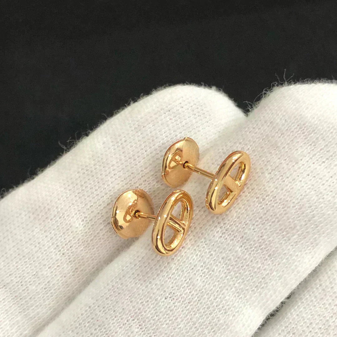 [✨ROSE✨]CHAINE SMALL EARRINGS GOLD AND SILVER