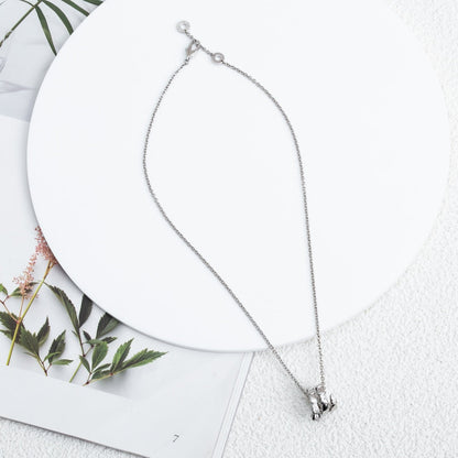 [✨ROSE✨]SERPENTI SILVER NECKLACE DIAMOND