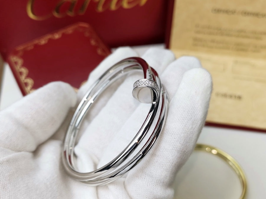[✨ROSE✨]JUSTE BRACELET 3.5MM DOUBLE ROW DIAMOND