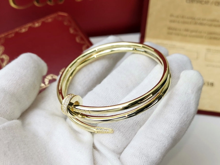 [✨ROSE✨]JUSTE BRACELET 3.5MM DOUBLE ROW DIAMOND
