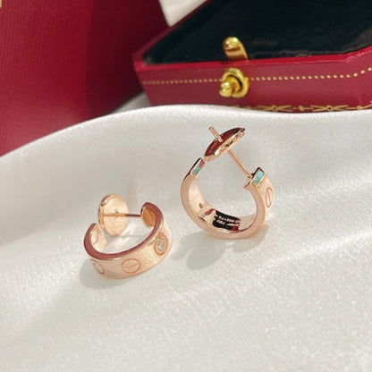 [✨ROSE✨]LOVE EARRINGS 5.7MM 2 DIAMONDS