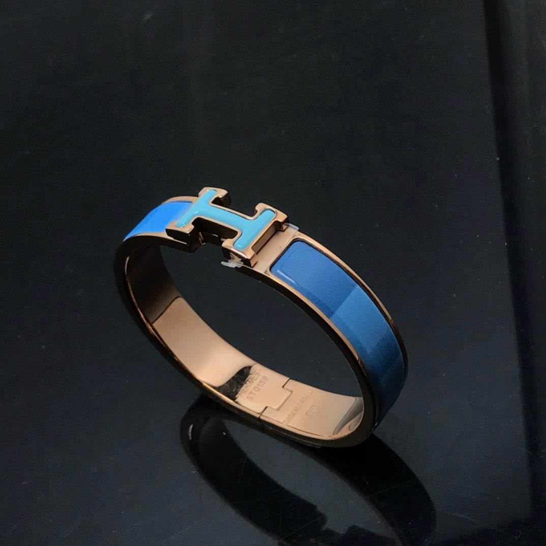 [✨ROSE✨]H BRACELET BLUE RAINBOW CERAMIC