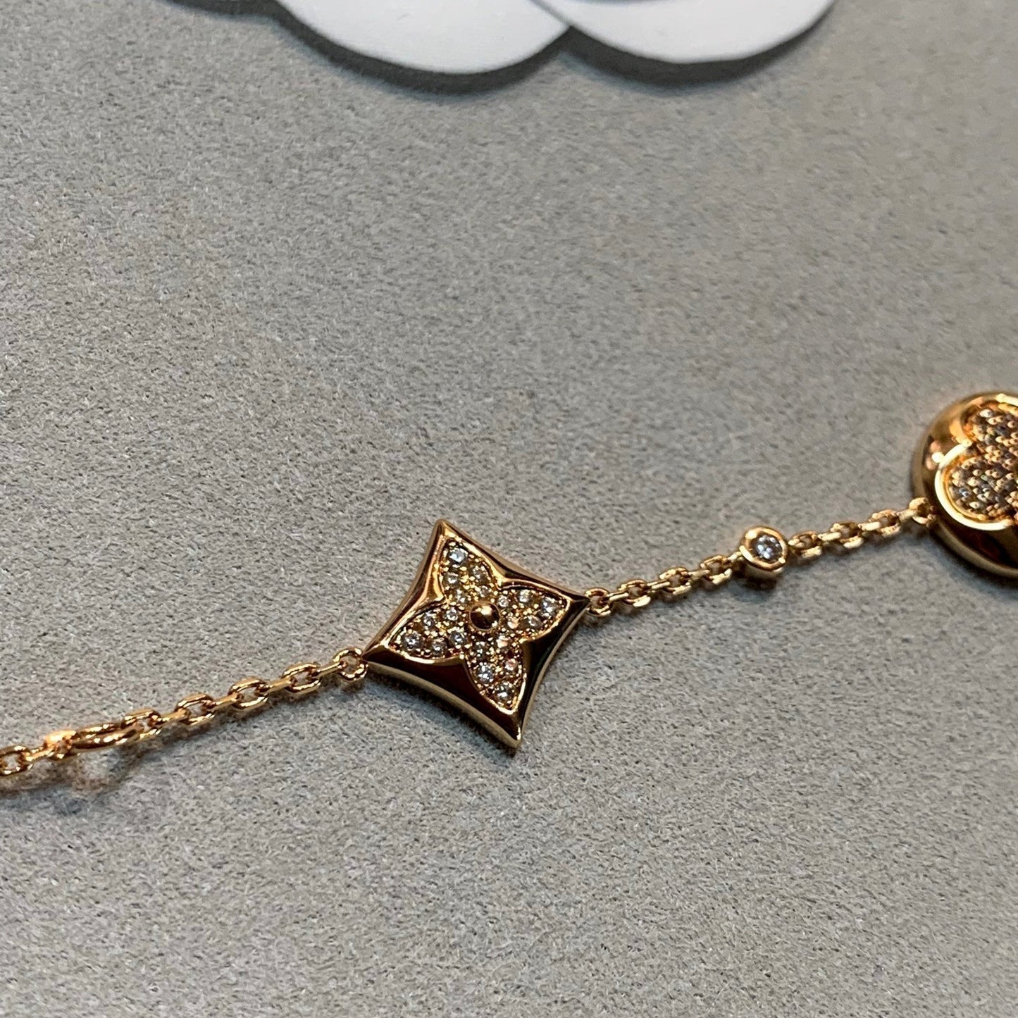[✨ROSE✨]STAR AND SUN 4 MOTIFS GOLD DIAMONDS BRACELET