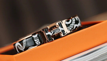 [✨ROSE✨]H TARTAN BRACELET 12MM