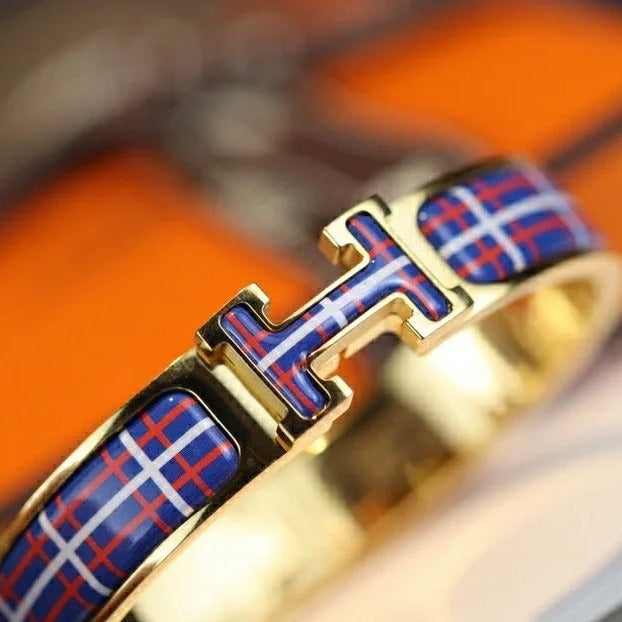 [✨ROSE✨]H TARTAN BRACELET 12MM