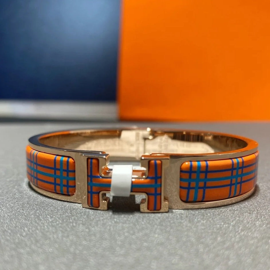 [✨ROSE✨]H TARTAN BRACELET 12MM