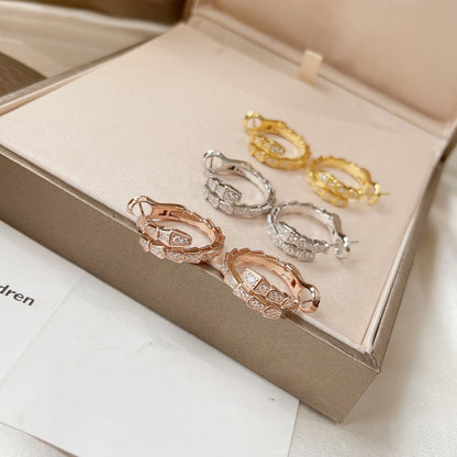 [✨ROSE✨]SERPENTI EARRINGS DIAMOND