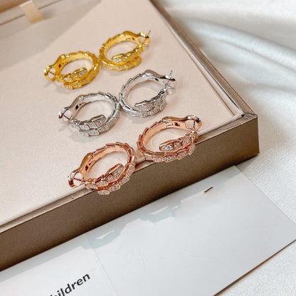 [✨ROSE✨]SERPENTI EARRINGS DIAMOND