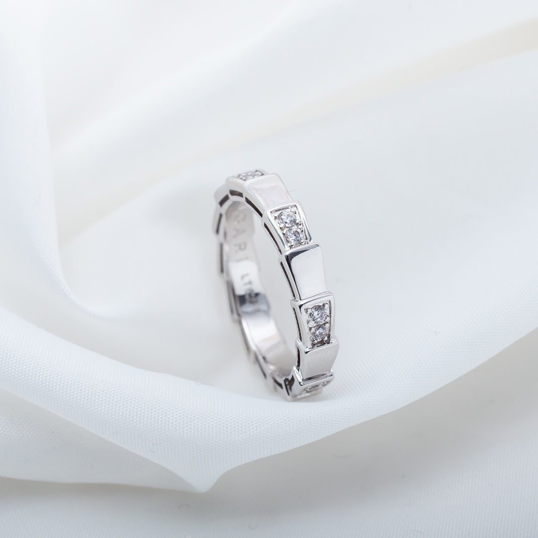 [✨ROSE✨]SERPENTI RING SILVER  3MM