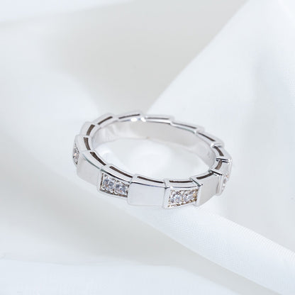 [✨ROSE✨]SERPENTI RING SILVER  3MM