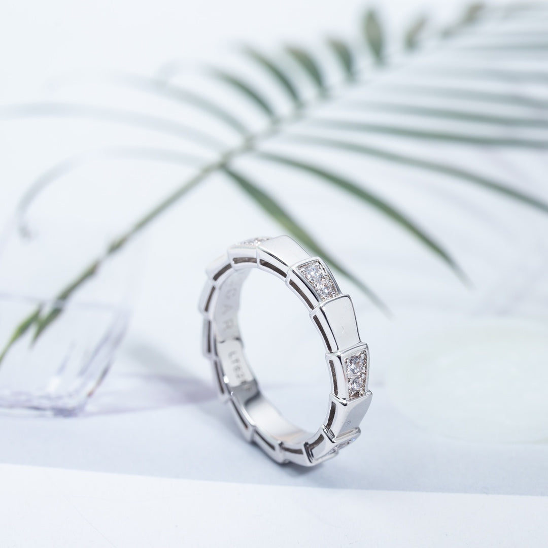[✨ROSE✨]SERPENTI RING SILVER  3MM