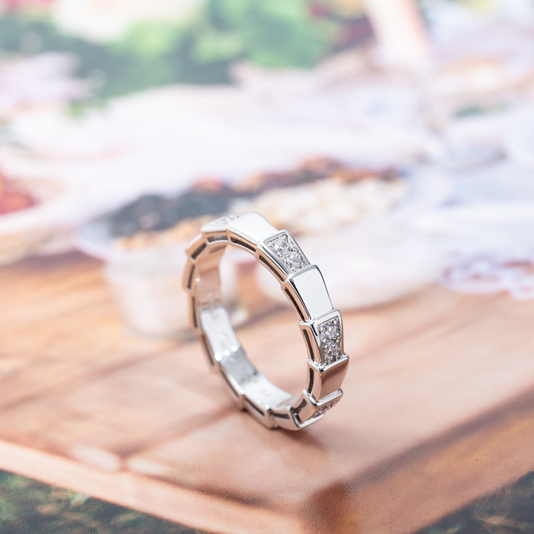 [✨ROSE✨]SERPENTI RING SILVER  3MM