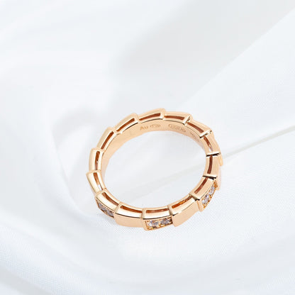 [✨ROSE✨]SERPENTI RING PINK GOLD  3MM