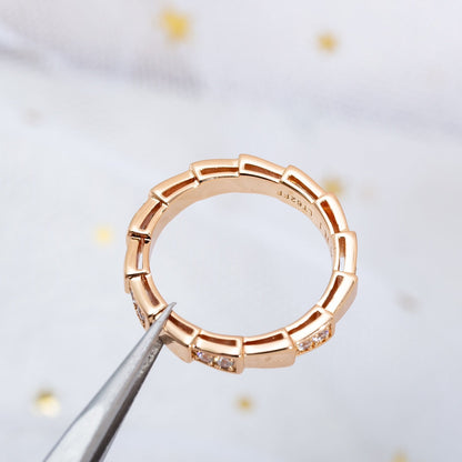 [✨ROSE✨]SERPENTI RING PINK GOLD  3MM