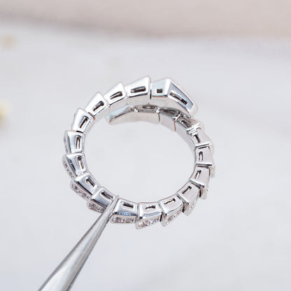 [✨ROSE✨]SERPENTI RING SILVER DIAMOND PAVED 4MM