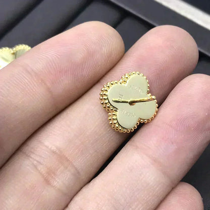 [✨ROSE✨]CLOVER MINI 9.5MM LASER EARRINGS