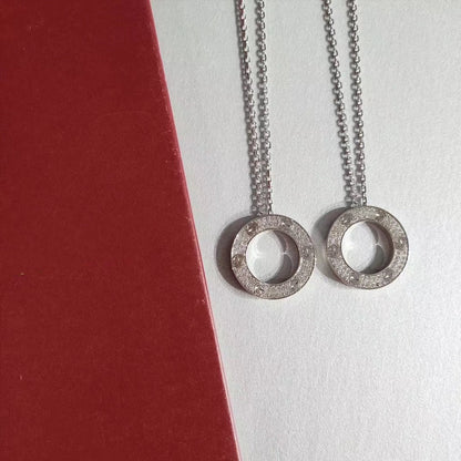 [✨ROSE✨]LOVE NECKLACE ADJUSTABLE SILVER