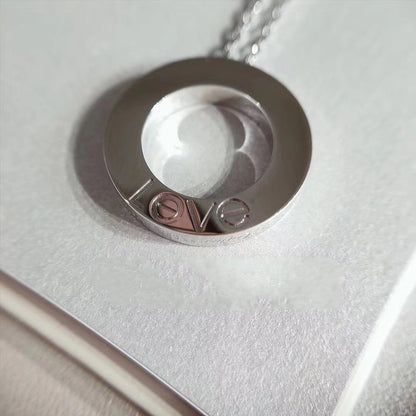 [✨ROSE✨]LOVE NECKLACE ADJUSTABLE SILVER