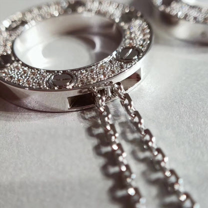 [✨ROSE✨]LOVE NECKLACE ADJUSTABLE SILVER
